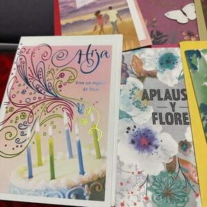 🧡10/$10. 10 assorted Spanish Colorful Greeting Card Set